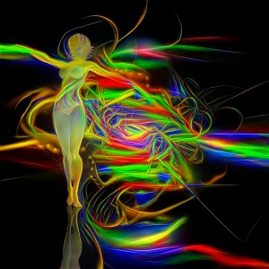 Woman in Action Pose